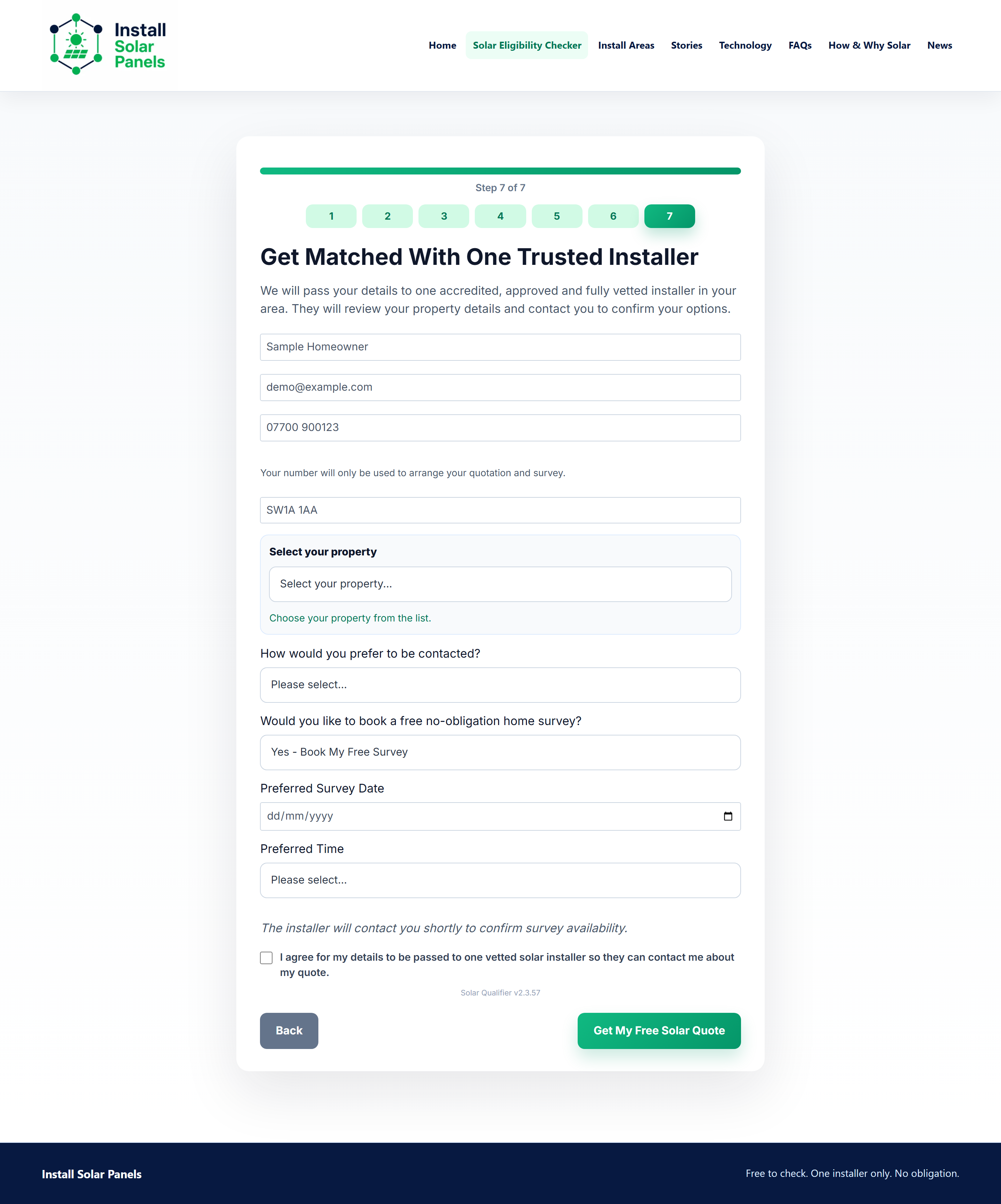 Survey booking reveal