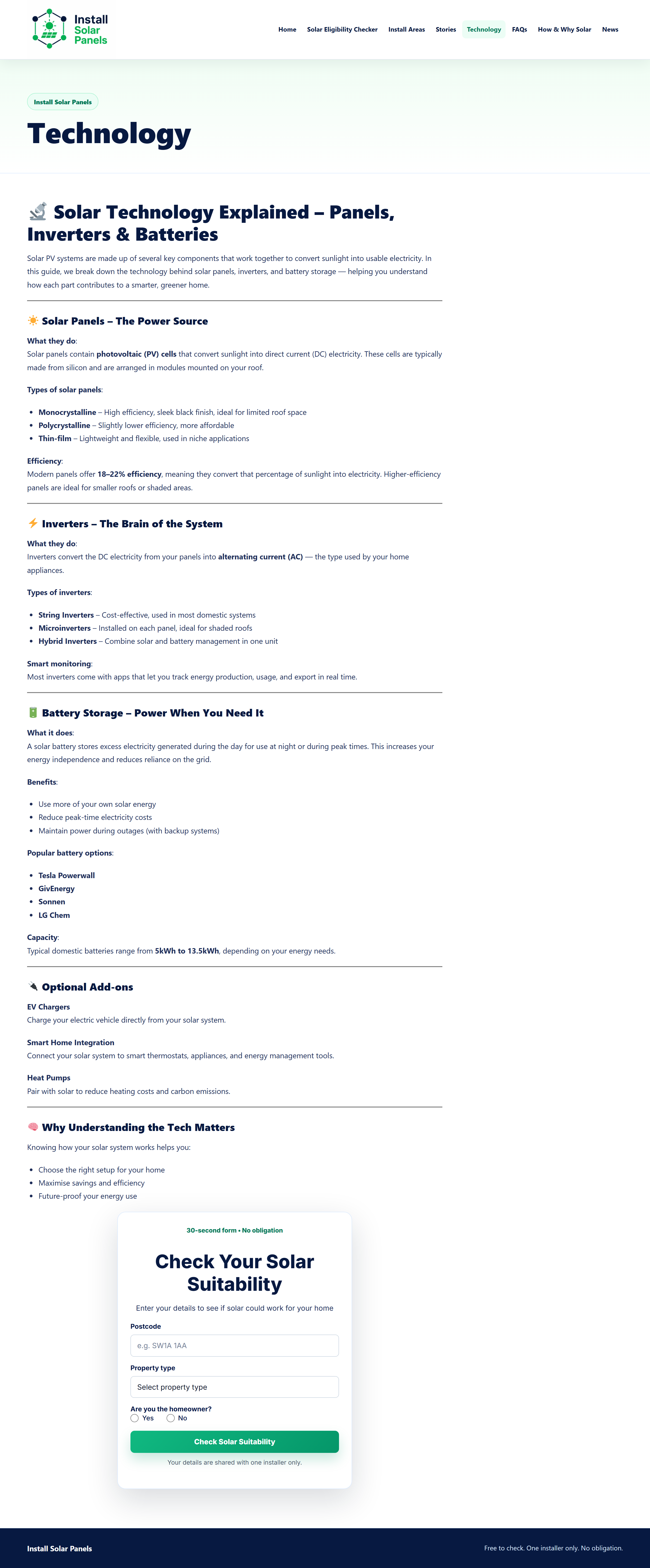 Technology page